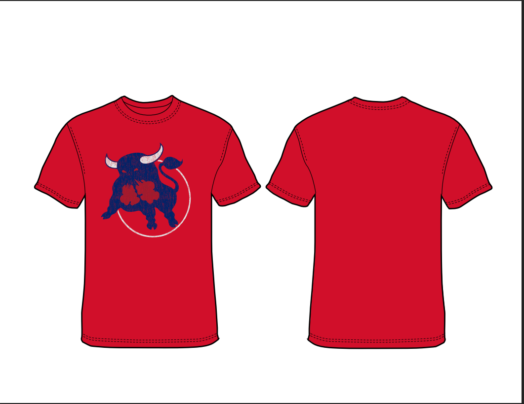 70's Bull distressed logo Tee
