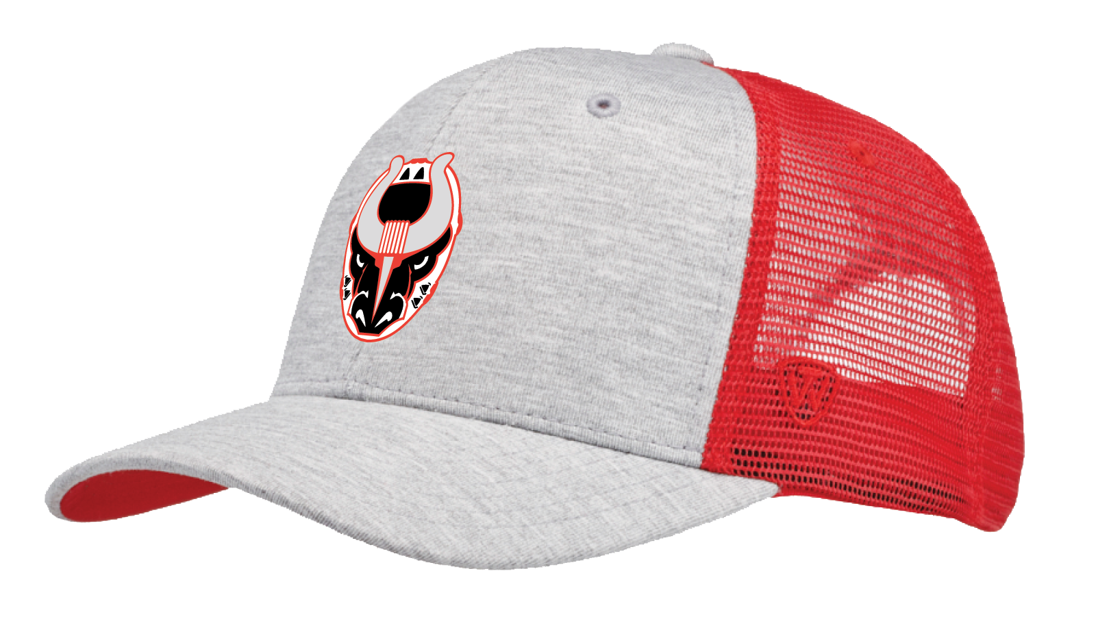 Grey Red Snapback