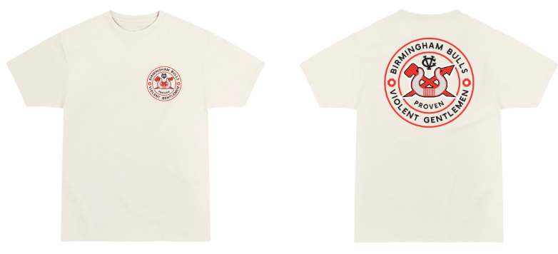 Tan 2ndary Violent Gentlemen tee